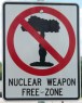 Iowa City Nuclear Free Sign