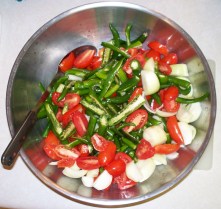 Rough Cut Tomato, Peppers and Onion