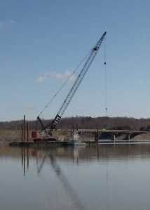 Crane at Mehaffey Bridge