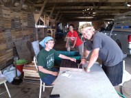 Working in the Barn