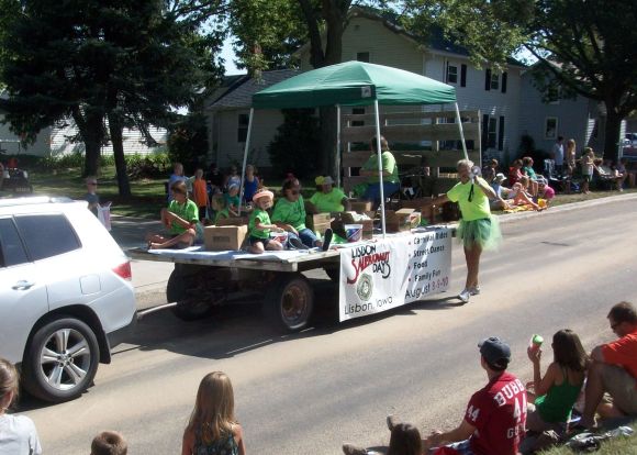 ...folks from Lisbon threw bags of sauerkraut at us...