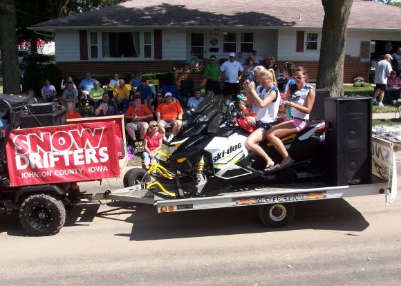 ...and the snowmobile club wore short shorts.