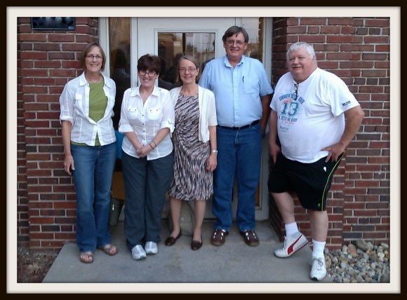 L to R: Trish Nelson, Caroline Vernon, Dr. Alta Price, Paul Deaton, Dave Bradley. Photo by Dan DeShane