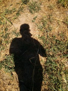 Silhouette on Parched Ground
