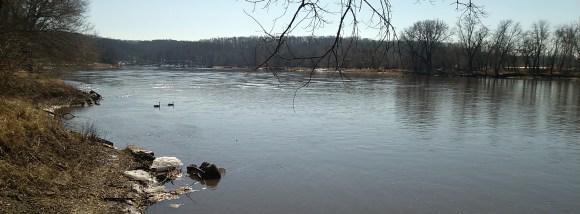 Snow Melt at Cedar Bluff