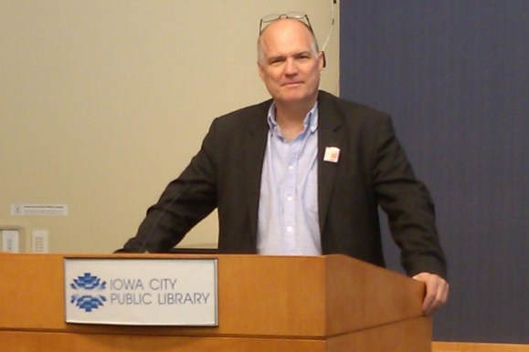 David Cobb at the Iowa City Public Library