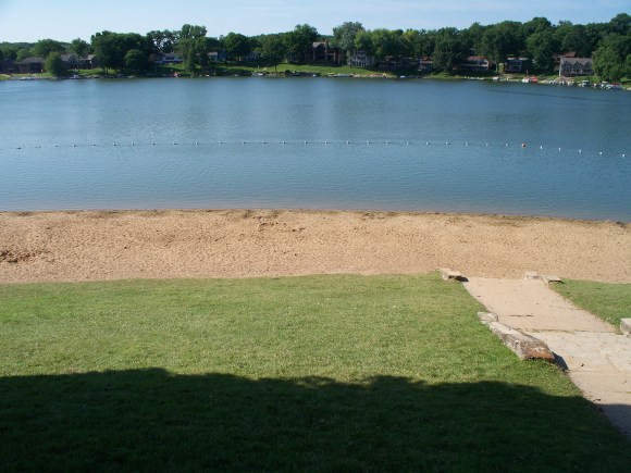 Cottage Reserve from Lake Macbride Beach July 14