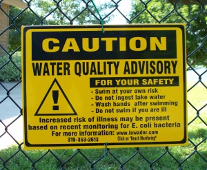 Bacteria Notice on Lake Macbride