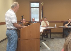 Peter Fisher of Cedar Township Addressing the Solon City Council