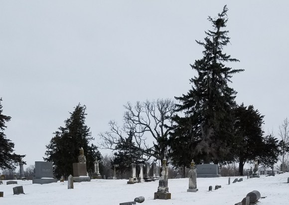 Oakland Cemetery, Big Grove Township, Johnson County, Iowa. Dec. 17, 2016